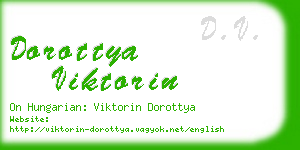 dorottya viktorin business card